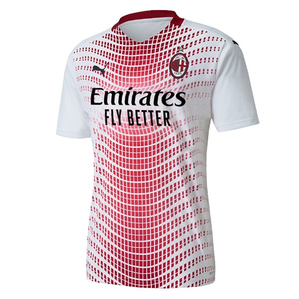 Camiseta AC Milan Segunda equipo Mujer 2020-2021 Blanco